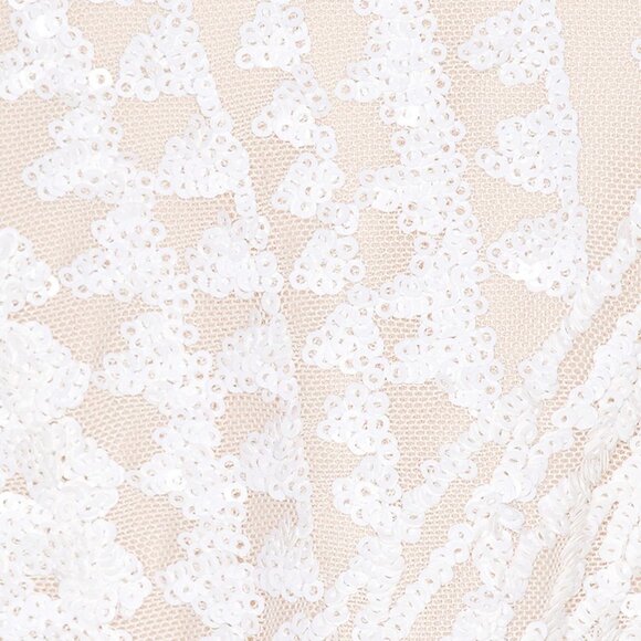 superdown White Sequin Tiff Mini Dress size Small - Picture 4 of 10